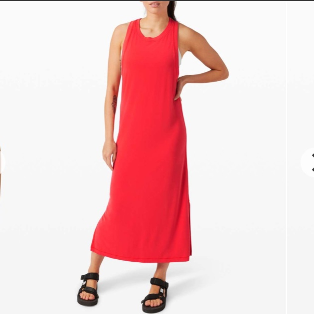 Lululemon Ease of It All Dress Carnation Red
